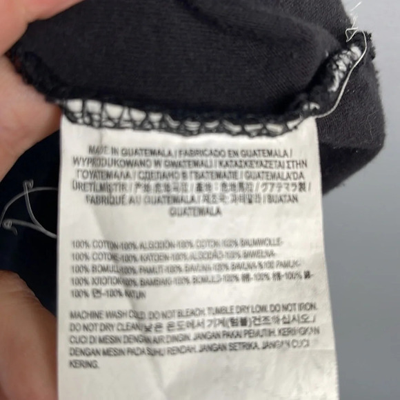 VANS Boxy T-Shirt Black Embroidered Chest Logo Crewneck Short Sleeves Size Small - Picture 9 of 11